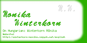 monika winterkorn business card